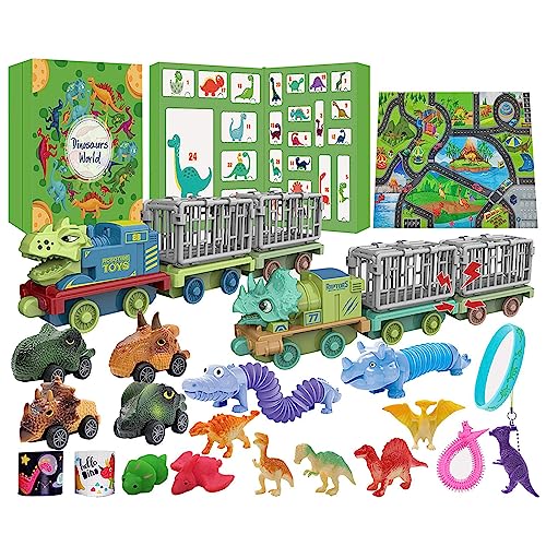 OLCANA Countdown-Kalender, Dinosaurier-Spielzeuge - Geschenke für Dinosaurier Weihnachts-Countdown-Kalender - Dinosaurier-Geschenkbox für Kinder OLCANA Countdown-Kalender, Dinosaurier-Spielzeuge - Geschenke für Dinosaurier Weihnachts-Countdown-Kalender - Dinosaurier-Geschenkbox für Kinder von OLCANA