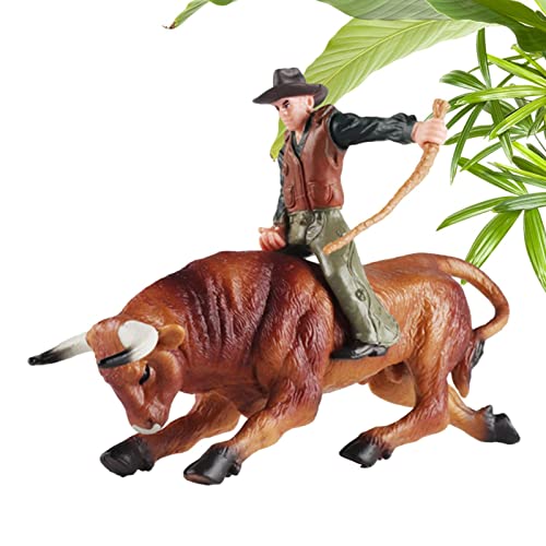 OLCANA Cowboy-Figur | Simulierte Rinderfiguren von spanischem | Actionfigur für Sammelfiguren für Kinder Mädchen Alter 3-5 6-12 OLCANA Cowboy-Figur | Simulierte Rinderfiguren von spanischem | Actionfigur für Sammelfiguren für Kinder Mädchen Alter 3-5 6-12 von OLCANA