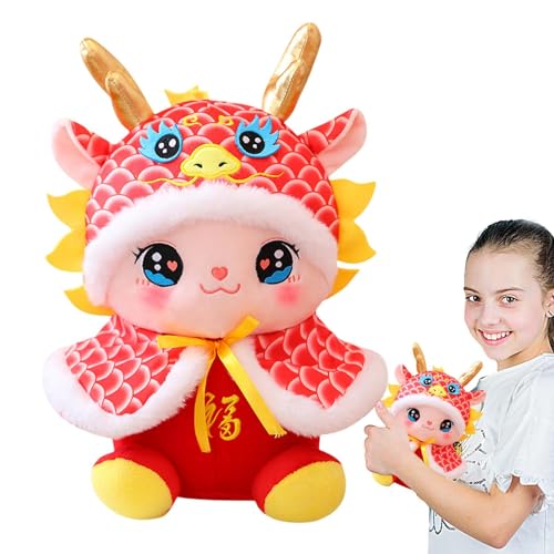 OLCANA Maskottchen-Puppe 'Jahr des Drachens – Hautfreundliche -Maskottchenpuppe | Langlebige -Dekoration für Neujahrs-Geburtstagsgeschenk OLCANA Maskottchen-Puppe 'Jahr des Drachens – Hautfreundliche -Maskottchenpuppe | Langlebige -Dekoration für Neujahrs-Geburtstagsgeschenk von OLCANA