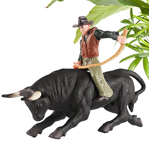 OLCANA Pferdefiguren | Simuliertes Rindermodell vom wilden spanischen Stier - Rodeoes Cowboy Rinderfiguren Modell für Alter 3-5 6-12 Kinder, Lernspielzeug Spiele OLCANA Pferdefiguren | Simuliertes Rindermodell vom wilden spanischen Stier - Rodeoes Cowboy Rinderfiguren Modell für Alter 3-5 6-12 Kinder, Lernspielzeug Spiele von OLCANA