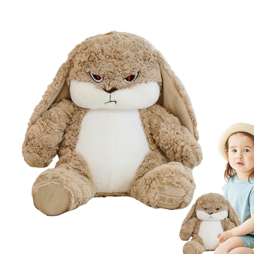 OLCANA Plüschtier Hase, Plüschtier für den Kindergarten, gefülltes Kaninchen realistisch dekorativ Entzückend Extra weich für Weihnachtsfeierdekoration von OLCANA