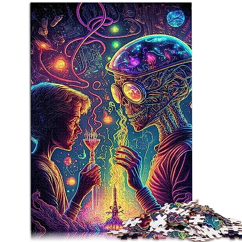 Alien Monster für Erwachsene Puzzles 1000 Teile Holzpuzzle für Erwachsene Family Impossible Puzzle29,5" x 19,7"/75 * 50cm. Alien Monster für Erwachsene Puzzles 1000 Teile Holzpuzzle für Erwachsene Family Impossible Puzzle29,5" x 19,7"/75 * 50cm. von OLIKED