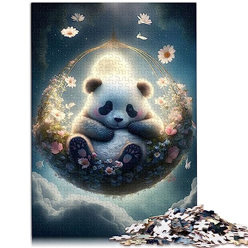 Baby Panda Holzpuzzles, 1000 teilige Puzzles für Erwachsene und Kinder, für Erwachsene und Kinder ab 12 Jahren, Spielzeug, Denkspiel, 29,5 x 19,7 Zoll/75 x 50 cm. von OLIKED
