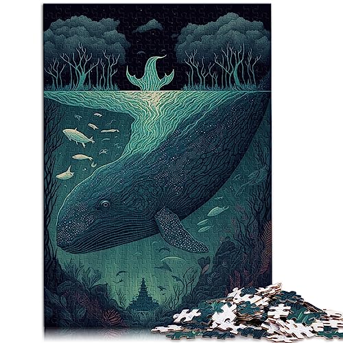 Blauwal Fantasie Puzzle, Papppuzzle, Puzzle für Erwachsene, 1000 Teile, pädagogisches Spielzeug zum Stressabbau, 10,27 x 20,47 Zoll/26 x 38 cm. Blauwal Fantasie Puzzle, Papppuzzle, Puzzle für Erwachsene, 1000 Teile, pädagogisches Spielzeug zum Stressabbau, 10,27 x 20,47 Zoll/26 x 38 cm. von OLIKED