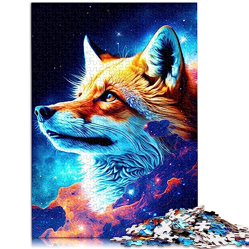 Fantasy Fox Puzzles für Erwachsene, 1000 Puzzlespielzeuge, Holzpuzzle für Erwachsene und Kinder ab 12 Jahren, Puzzle, Heimdekoration, 29,5 x 19,7 Zoll/75 x 50 cm. von OLIKED