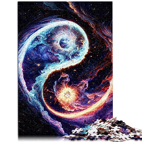 Puzzle für Kinder, Feuer und EIS, Yin und Yang, 1000 teilige Puzzles für Erwachsene und Kinder, Holzpuzzle für Erwachsene, Familie, tolle Geschenke für 75 x 50 cm. Puzzle für Kinder, Feuer und EIS, Yin und Yang, 1000 teilige Puzzles für Erwachsene und Kinder, Holzpuzzle für Erwachsene, Familie, tolle Geschenke für 75 x 50 cm. von OLIKED