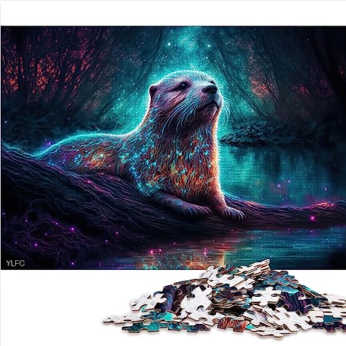 OLIKED Puzzle für Kinder und Erwachsene, Neon-Otter, 1000-teilig, Modern, Karton, Leinen, Jigsaw, 1 Set, 1000 Stück, 26x38 cm, ab 14 Jahren OLIKED Puzzle für Kinder und Erwachsene, Neon-Otter, 1000-teilig, Modern, Karton, Leinen, Jigsaw, 1 Set, 1000 Stück, 26x38 cm, ab 14 Jahren von OLIKED