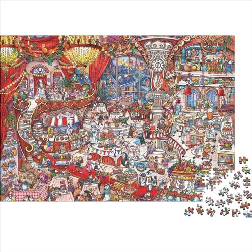 Party Dance Puzzles Für Erwachsene 300 Teile - Unmögliches Puzzle Wonderful Animals Schwierig - Puzzles - Herausforderndes Spiel 300pcs (40x28cm) von OLKNJHER