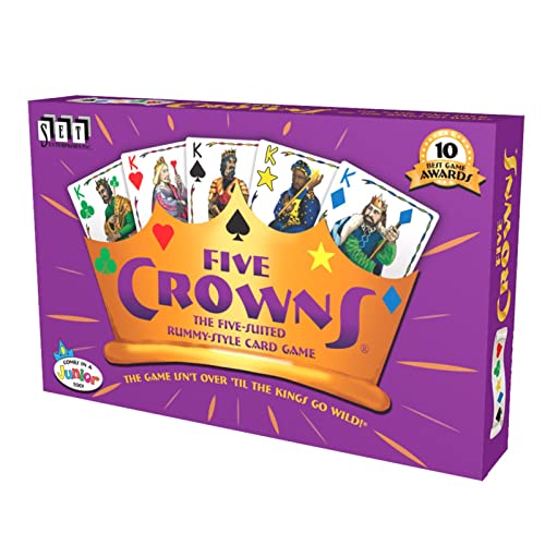 Romme Kartenspiel, Fünf Kronen Kartenspiel, Poker Brettspiel Rommé Kartenspiel Bequemes tragbares Familienfest Brettspiel Spaß Freun ( Color : A ) von OLLIE-HAO