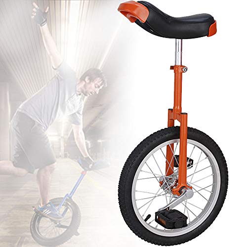 OLSDXAWQ, 20-Zoll-Fahrrad mit rutschfestem Rad, Einzelrad, mit Leichtmetallfelge, extra dickem Reifen, verstellbarem Sitz, for Outdoor-Sport, Fitness, Training, Gesundheit(Red) von OLSDXAWQ