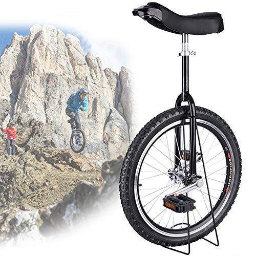 OLSDXAWQ, 24/20/18/16 Zoll Einrad, Einrad mit rutschfesten Rädern, Bergreifen, Reiten, Selbstausgleichsübung, Balance-Bike-Reiten, Outdoor-Sport, Fitness-Übung(Black,24inches) von OLSDXAWQ