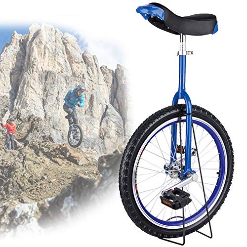 OLSDXAWQ, 24/20/18/16 Zoll Einrad, Einrad mit rutschfesten Rädern, Bergreifen, Reiten, Selbstausgleichsübung, Balance-Bike-Reiten, Outdoor-Sport, Fitness-Übung(Blue,18inches) von OLSDXAWQ