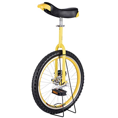 OLSDXAWQ, 24/20/18/31 Zoll Einrad, Einrad mit rutschfesten Rädern, Bergreifen, Reiten, Selbstausgleichsübung, Balance-Fahrrad, Reiten, Outdoor-Sport, Fitness-Übung(Yellow,24inches) von OLSDXAWQ