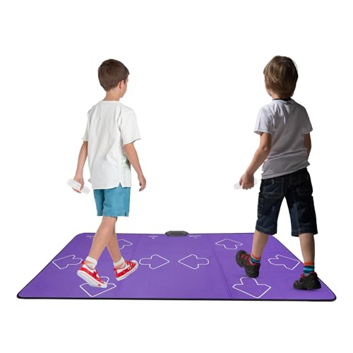 OMGGYER Kabellose Doppeltanzmatte für Kinder und Erwachsene, Digitale Tanzspielmatte rutschfeste Tanzmatte für TV mit HDMI-Controller, als Geschenk für Jungen & Mädchen im Alter von 3 bis 12 Jahren OMGGYER Kabellose Doppeltanzmatte für Kinder und Erwachsene, Digitale Tanzspielmatte rutschfeste Tanzmatte für TV mit HDMI-Controller, als Geschenk für Jungen & Mädchen im Alter von 3 bis 12 Jahren von OMGGYER