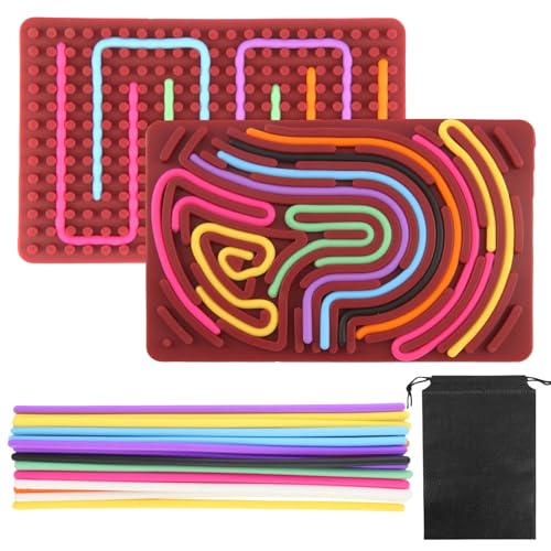 OMIGA Sensorik Spielzeug Silikon mit 20 Silikonstreifen & 1 Reisetasche Board Doppelseitiges Aktivitätsbrett für Autismus ADHS Stress Anxiety Reisespiele Busy Board Kinder ab 3 Jahre OMIGA Sensorik Spielzeug Silikon mit 20 Silikonstreifen & 1 Reisetasche Board Doppelseitiges Aktivitätsbrett für Autismus ADHS Stress Anxiety Reisespiele Busy Board Kinder ab 3 Jahre von OMIGA