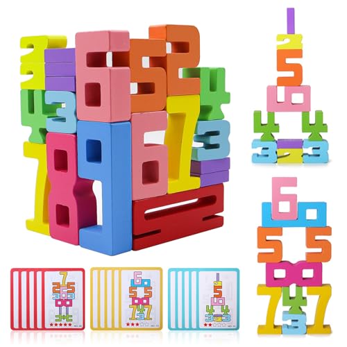 OMJMYY 20 Stück Zahlenbausteine,Number Blocks,Holz Zahlenblock Spielzeug für Montessori Spielzeug ab 3 Jahre,Pädagogisches Lernspielzeug Geschenke für Mädchen Jungen Kinder OMJMYY 20 Stück Zahlenbausteine,Number Blocks,Holz Zahlenblock Spielzeug für Montessori Spielzeug ab 3 Jahre,Pädagogisches Lernspielzeug Geschenke für Mädchen Jungen Kinder von OMJMYY