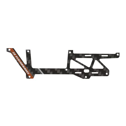 OMPHOBBY M1 EVO Hubschrauberteile OSHM1214O Rumpf Links Kohlefaserplattensatz (Orange) Original Ersatz für OMP Hobby M1-EVO RC Hubschrauber Zubehör Ersatzteil von OMPHOBBY