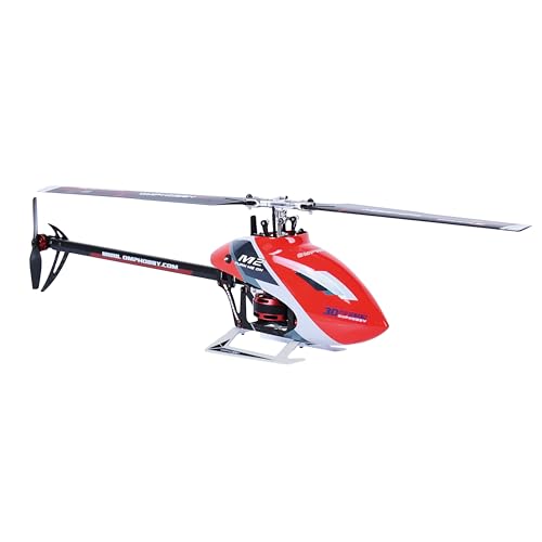 OMPHOBBY M2 EVO MK2 RC Helikopter für Erwachsene Dual Brushless Motoren Direktantrieb 6CH Hubschrauber Ferngesteuert Outdoor, 3D Fernsteuerung Flugzeug Neu Aufgerüstet Mini Drohne PNP Rot von OMPHOBBY