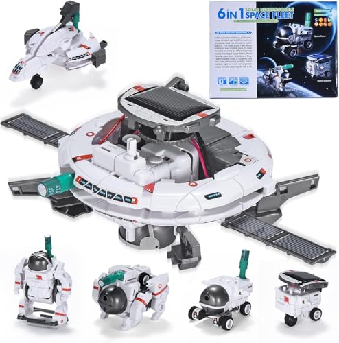 OMWay Solar Roboter Kinder Spielzeug ab 8 Jahre Junge, Weihnachten Geburtstag Ostern Geschenke für 9 10 11 12 13 14, 6-in-1 STEM Experimente Bauspielzeug Bausatz für Kinder von OMWay