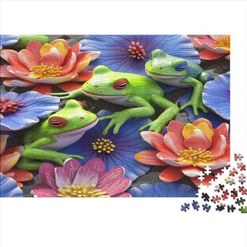 1000-teilige Puzzles Für Erwachsene Three Red-Eyed Tree Frogs Puzzles Für Erwachsene, 1000-teiliges Spiel, Spielzeug Für Erwachsene, Familienpuzzles, Geschenk 1000pcs (75x50cm) von ONDIAN