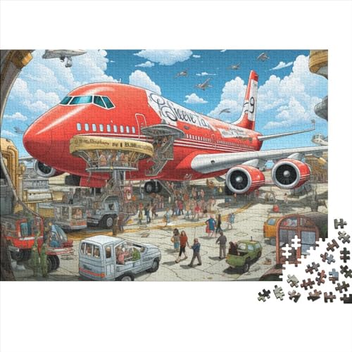 3D Huge Airplane Puzzles Für Erwachsene 1000-teilige Puzzles Für Erwachsene Anspruchsvolles Spiel Ungelöstes Puzzle 1000pcs (75x50cm) von ONDIAN
