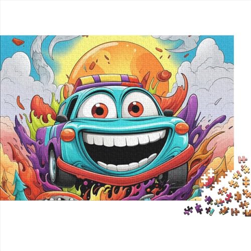 3D-Puzzle, 500 Teile für Erwachsene, Cartoon-Kunstthema, 500-teiliges Puzzle, Lernspiele, Heimdekoration, Puzzle, 500 Teile (52 x 38 cm) von ONDIAN