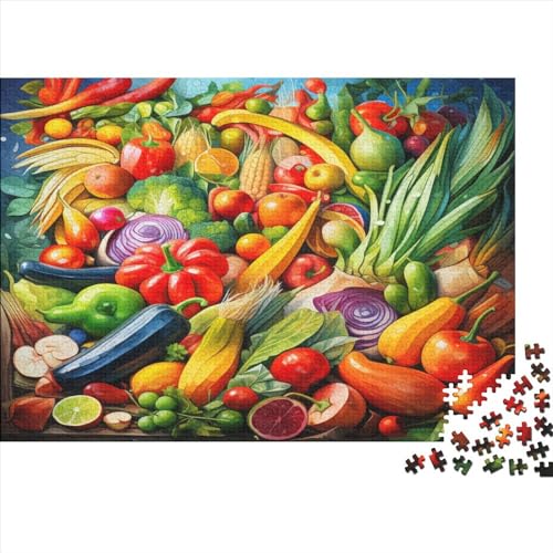 3D-Puzzle 1000 Teile Für Erwachsene Vivid Fruits and Vegetables 1000-teiliges Puzzle Lernspiele Heimdekorationspuzzle 1000pcs (75x50cm) von ONDIAN