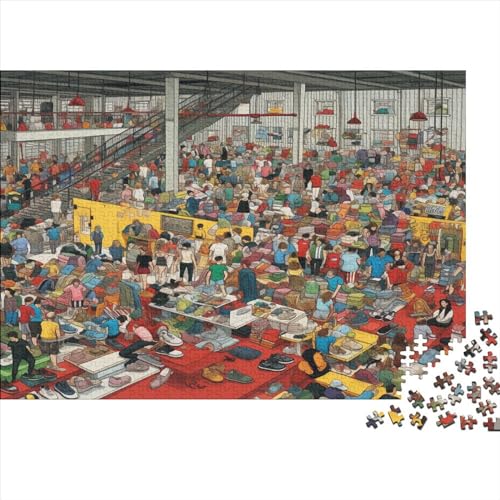 3D-Puzzles für Erwachsene, 500 Teile, Lagerverkauf, Themen-Puzzles für Erwachsene, Geschenkideen, 500 Teile (52 x 38 cm) von ONDIAN