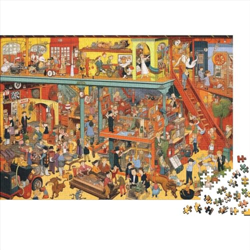 500-teilige Puzzles Für Erwachsene | Puzzle Toy Store Theme | Familienspaß-Puzzles 500 Teile Für Erwachsene Geschenke Ungelöstes Puzzle 500pcs (52x38cm) von ONDIAN
