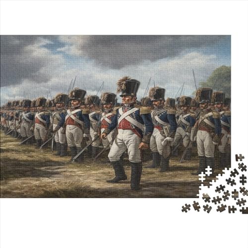 500-teilige Puzzles Für Erwachsene | Wanakry French Army Panorama | Familienspaß-Puzzles 500 Teile Für Erwachsene Geschenke Ungelöstes Puzzle 500pcs (52x38cm) von ONDIAN
