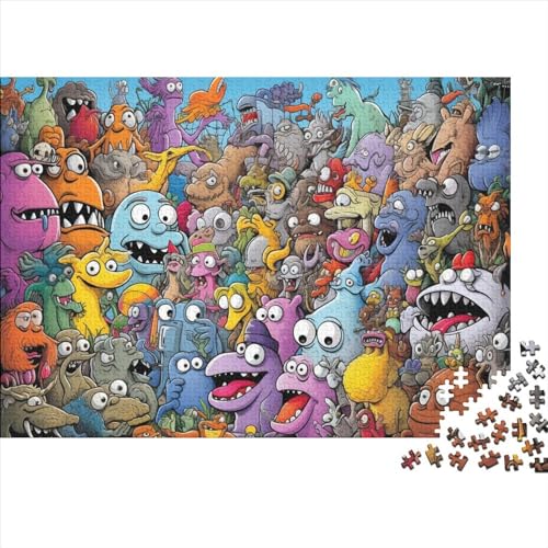 Cartoon Theme Puzzles 1000 Teile Für Erwachsene Puzzles Für Erwachsene 1000 Teile Puzzle Lernspiele Ungelöstes Puzzle 1000pcs (75x50cm) von ONDIAN