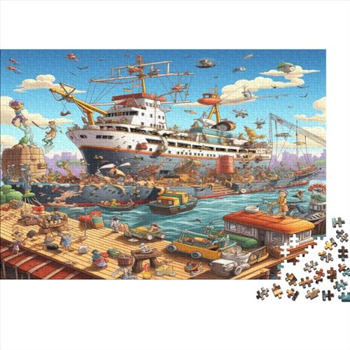 Coastline Cruise 3D-Puzzle für Erwachsene und Jugendliche ab 12 Jahren, ungelöstes Puzzle, 1000 Teile (75 x 50 cm) von ONDIAN
