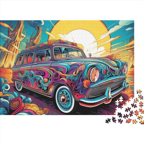 Colorful Cars Puzzles 1000 Teile Für Erwachsene Puzzles Für Erwachsene 1000 Teile Puzzle Lernspiele Ungelöstes Puzzle 1000pcs (75x50cm) von ONDIAN
