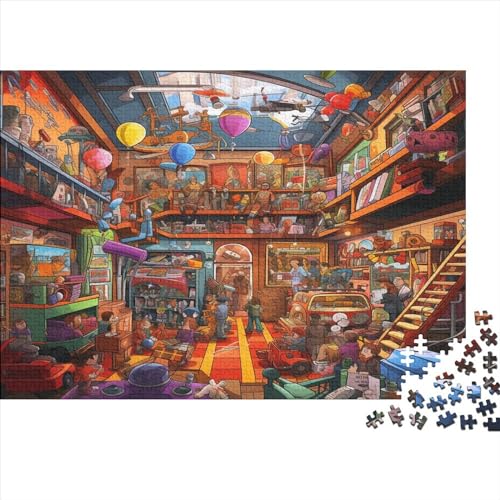 Colorful Style Toy Store Puzzles Für Erwachsene 500 Puzzles Für Erwachsene 500 Teile Puzzle 500 Teile Ungelöstes Puzzle 500pcs (52x38cm) von ONDIAN