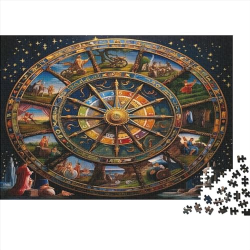 Glücksrad-Puzzle, 500 Teile für Erwachsene, Puzzle für Erwachsene, 500-teiliges Puzzle, Lernspiele, ungelöstes Puzzle, 500 Teile (52 x 38 cm) von ONDIAN