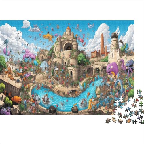 Jerusalem Israel Capitol City Puzzles Für Erwachsene 500 Puzzles Für Erwachsene 500 Teile Puzzle 500 Teile Ungelöstes Puzzle 500pcs (52x38cm) von ONDIAN