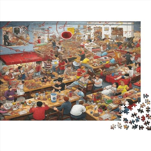 Large Party 3D-Puzzles 1000 Teile Für Erwachsene Puzzles Für Erwachsene 1000 Teile Puzzle Lernspiele Ungelöstes Puzzle 1000pcs (75x50cm) von ONDIAN