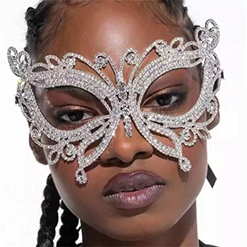 ONDIAN Maskerade Maske Übertreiben Sie Make-up-Tanz-Schmetterlings-Masken-Festival-Party-Maske (Farbe : A, Size : Free) von ONDIAN