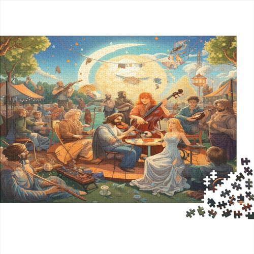 Outdoor Music Festival Puzzles 1000 Teile Für Erwachsene Puzzles Für Erwachsene 1000 Teile Puzzle Lernspiele Ungelöstes Puzzle 1000pcs (75x50cm) von ONDIAN