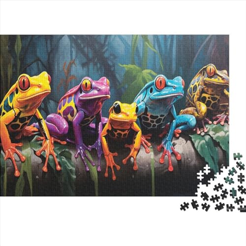 Poison Dart Frog Puzzles Für Erwachsene 500 Puzzles Für Erwachsene 500 Teile Puzzle 500 Teile Ungelöstes Puzzle 500pcs (52x38cm) von ONDIAN