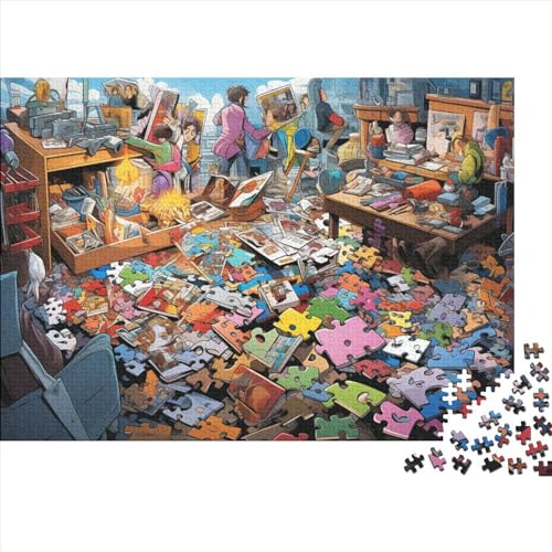 Puzzle-Themen-Puzzle, 300 Teile für Erwachsene, Puzzles für Erwachsene, 300-teiliges Puzzle, Lernspiele, ungelöstes Puzzle, 300 Teile (40 x 28 cm) von ONDIAN