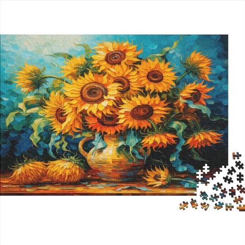 Puzzle für Erwachsene, 500 Teile, Sonnenblumen-Thema, Puzzles für Erwachsene, Geschenke, 500 Teile (52 x 38 cm) von ONDIAN