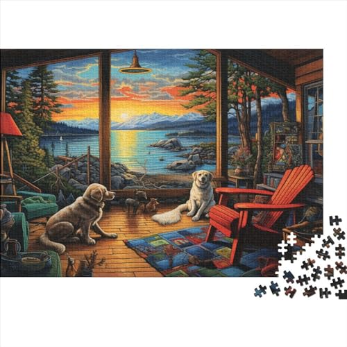 Puzzles Für Erwachsene 1000 Teile Cabin by The Lake Puzzles Als Geschenke Für Erwachsene 1000pcs (75x50cm) von ONDIAN