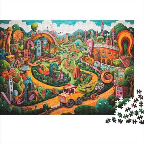 Puzzles Für Erwachsene 1000 Teile Cartoon Art Theme Puzzles Als Geschenke Für Erwachsene 1000pcs (75x50cm) von ONDIAN