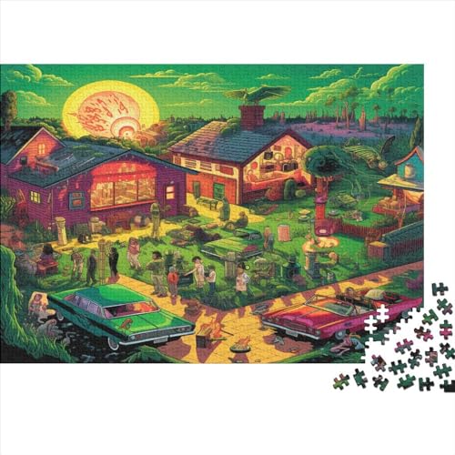 Puzzles Für Erwachsene 1000 Teile Green Rock Party Puzzles Als Geschenke Für Erwachsene 1000pcs (75x50cm) von ONDIAN