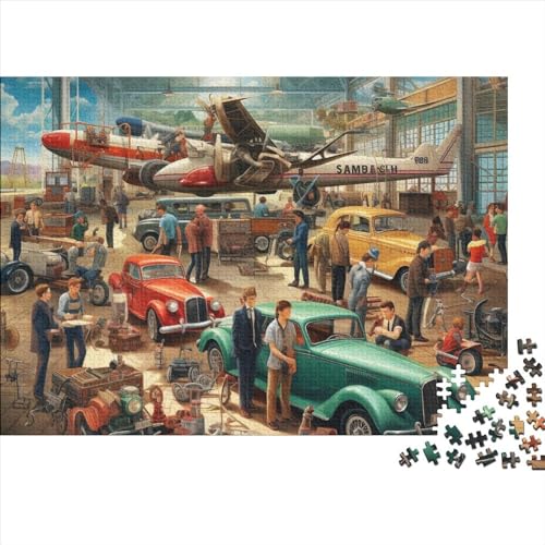 Puzzles Für Erwachsene 300 Teile - Aircraft Repair Warehouse - Unmögliches Puzzle - Puzzles Für Erwachsene - Puzzle Für Erwachsene - Schwierig - Puzzle - Anspruchsvolles Spiel 300pcs (40x28cm) von ONDIAN