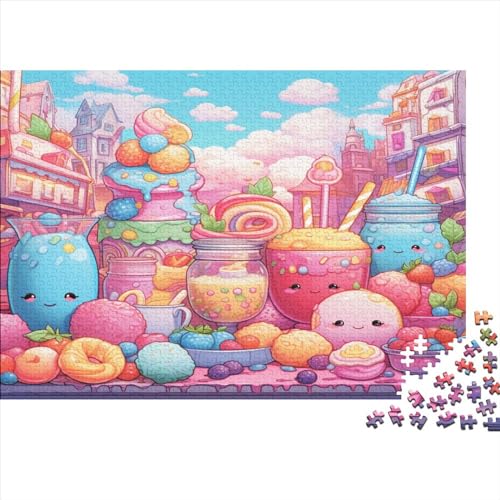 Puzzles Für Erwachsene 500 Teile - Colorful Desserts - Unmögliches Puzzle - Puzzles Für Erwachsene - Puzzle Für Erwachsene - Schwierig - Puzzle - Anspruchsvolles Spiel 500pcs (52x38cm) von ONDIAN