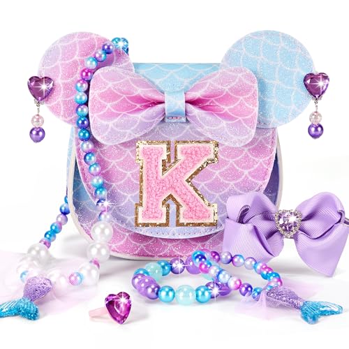 OneCocoa Kleinkind-Geldbörse, Geschenke für Mädchen, kleine Mädchen, Prinzessin, Schmuck, Meerjungfrau-Spielzeug, Mini-Maus-Ohren, Geburtstagsgeschenke für Mädchen im Alter von 3, 4, 5, 6, 7, 8 Jahren von ONECOCOA