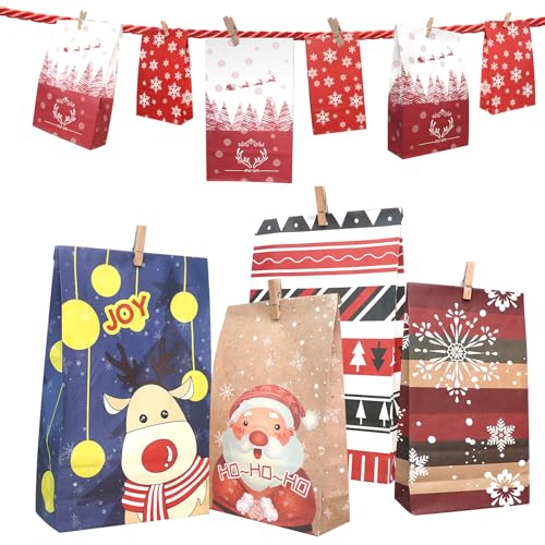 ONEHAUS Adventskalender 2025 zum Befüllen Groß, Geschenk Papiertueten Zum Selber Befüllen Basteln Pinguin Advents Tüten, Adventskalender 2025 Kinder Selberfüllen ONEHAUS Adventskalender 2025 zum Befüllen Groß, Geschenk Papiertueten Zum Selber Befüllen Basteln Pinguin Advents Tüten, Adventskalender 2025 Kinder Selberfüllen von ONEHAUS