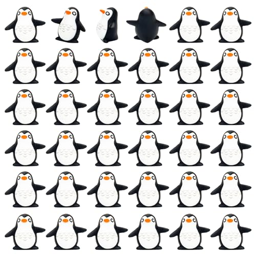 ONEST 36 Stück Miniatur Pinguin Figuren Kunststoff Arktis Tierfiguren für Feengarten Mikrolandschaft Winter Dekor ONEST 36 Stück Miniatur Pinguin Figuren Kunststoff Arktis Tierfiguren für Feengarten Mikrolandschaft Winter Dekor von ONEST